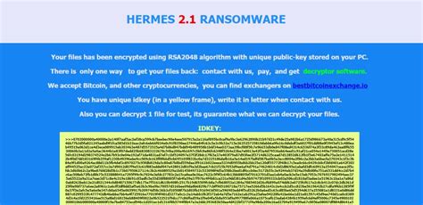 hermes 2.1 ransomware removal tool|Hermes 2.1 ransomware.